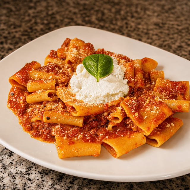 Paccheri Bolognese.